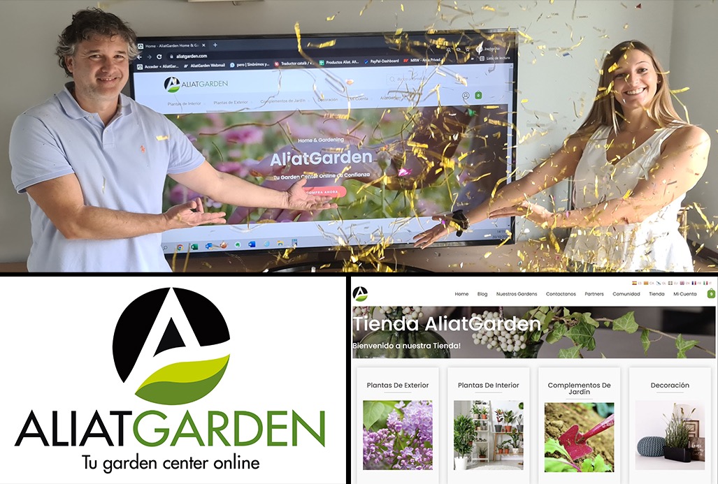 ALIAT, lanza al mercado una website de venta online de plantas y productos de jardinería.